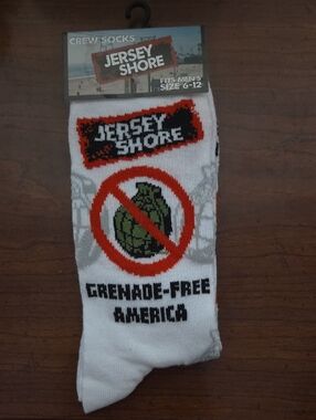 White Crew Socks - Grenade-Free America